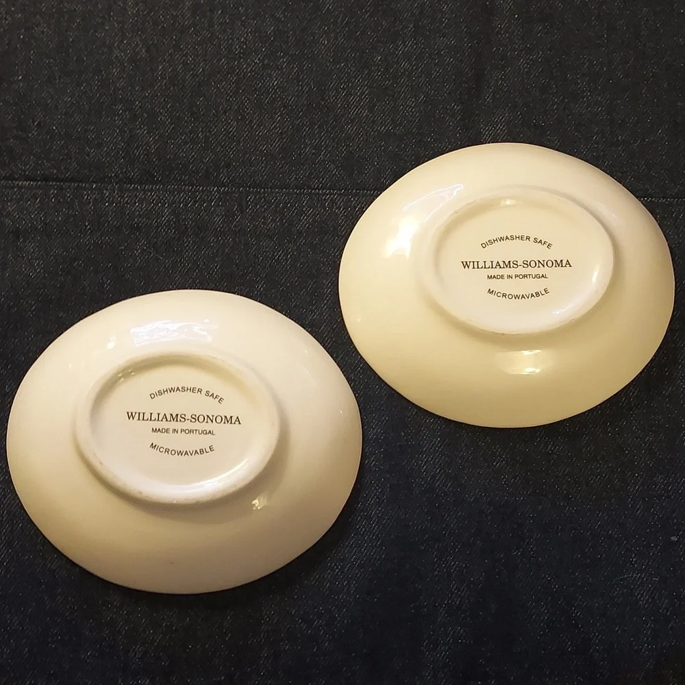 William Sonoma Dipping Bowls Tuscan Theme set of 2